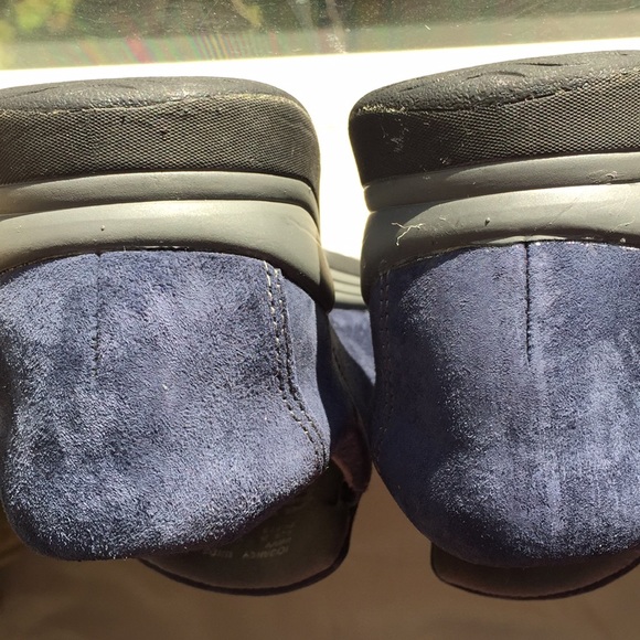 Earth Navy Suede Leather Slip On Loafer - Picture 5 of 7